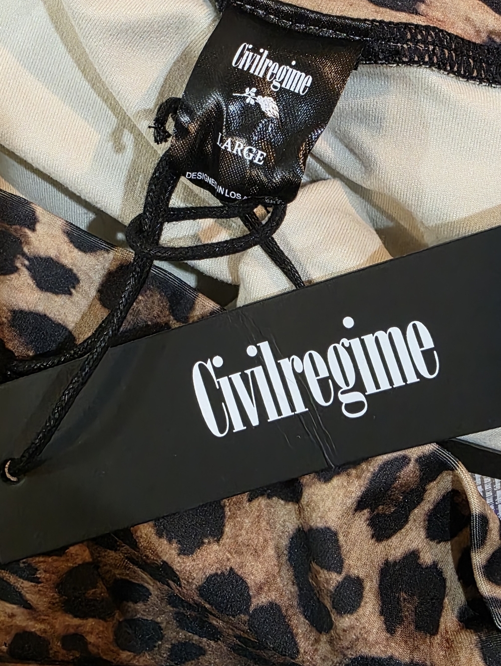 Civil Regime "Leopard Energy" Bike Shorts - Picture 2 of 5